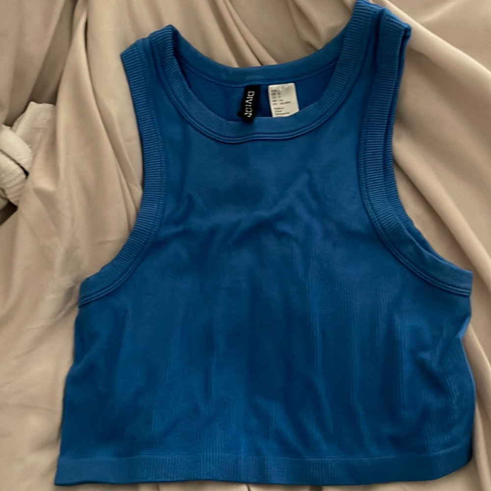 Blue Halter Crop top